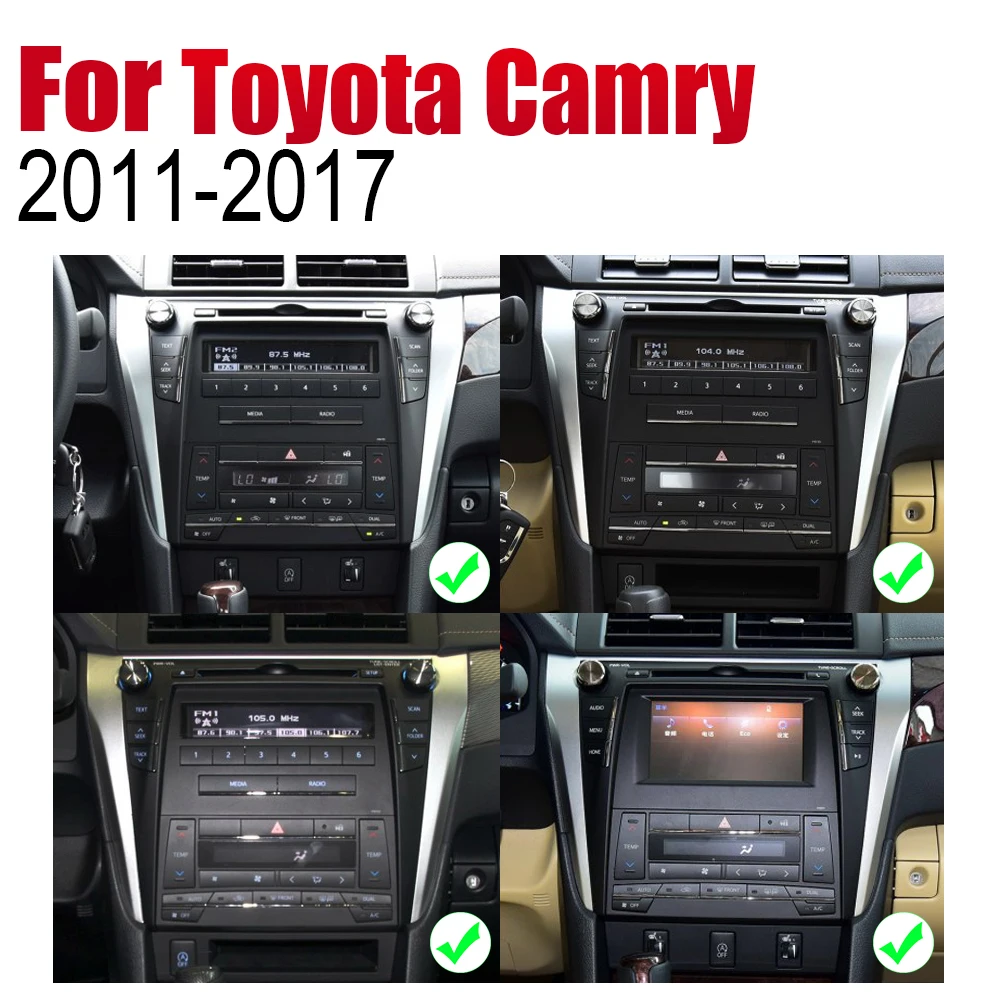 ZaiXi Android 2 Din Авто Радио DVD для Toyota Camry 2011 ~ 2017 автомобильный мультимедийный плеер GPS
