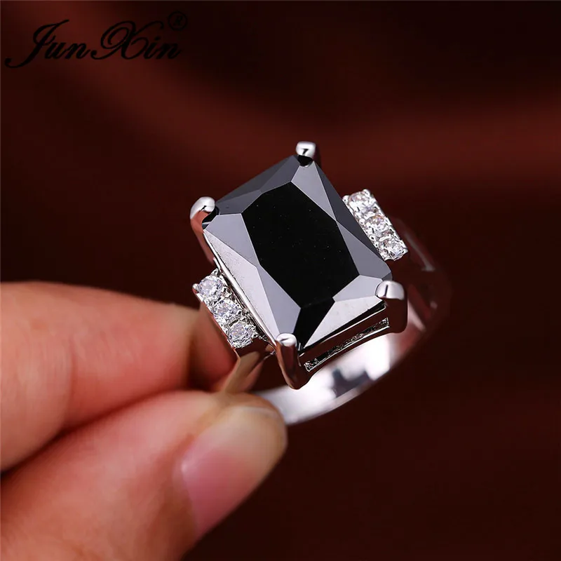 Кольцо с камнем для мужчин и женщин винтажное обручальное прямоугольное зеленое