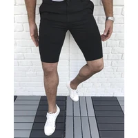 summer mens shorts black beach casual fashion bermuda shorts for men daily office work solid color male clothing breathable new