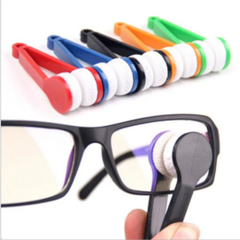 

1/5/10PC Mini Two-side Glasses Brush Microfiber Spectacles Cleaner Glasses Cleaning Rub Cleaner Glasses Clean Tool Brush