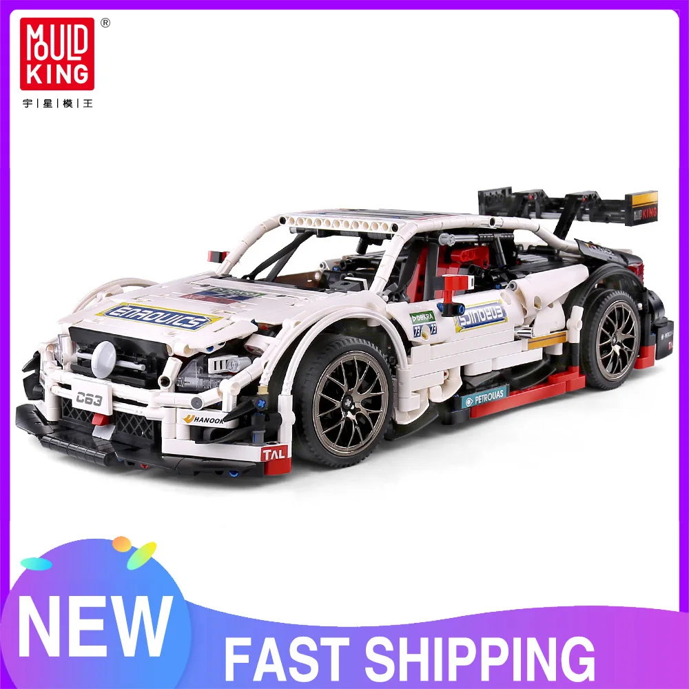 

Форма KING 13075 MOC технический спорт, Супер гоночный автомобиль, строительные блоки, сборные кирпичи, детские развивающие игрушки, рождественск...