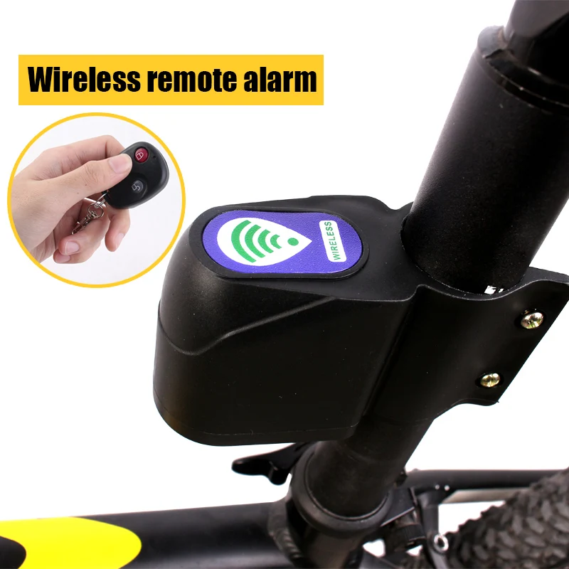 

Newly Anti-theft Bike Lock Alarm Cyclings Security Wireless Remote Control Vibration FIF66