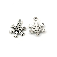 20pcs christmas snowflakes charms pendants diy making handmade finding jewelry 13x18mm a 654
