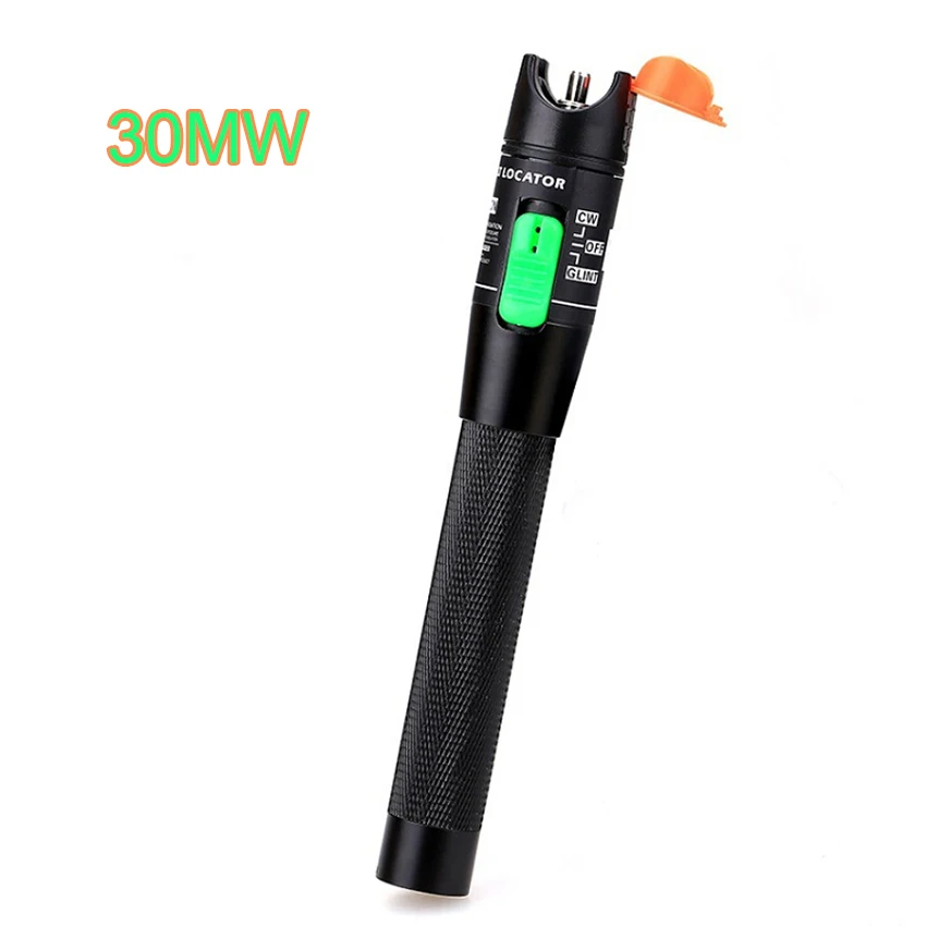 Free Shipping Visual Fault Locator 1mW 10mW 20mW 30mW Fiber Optic Cable Tester Red Laser Light Pen Type Support SC FC ST Adapte