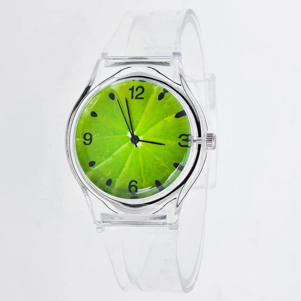 

Teen Quartz Watches Multi-colors Luminescent Personality Fruit Print Silicone Atmospheric Fashion Boys Girls Watch