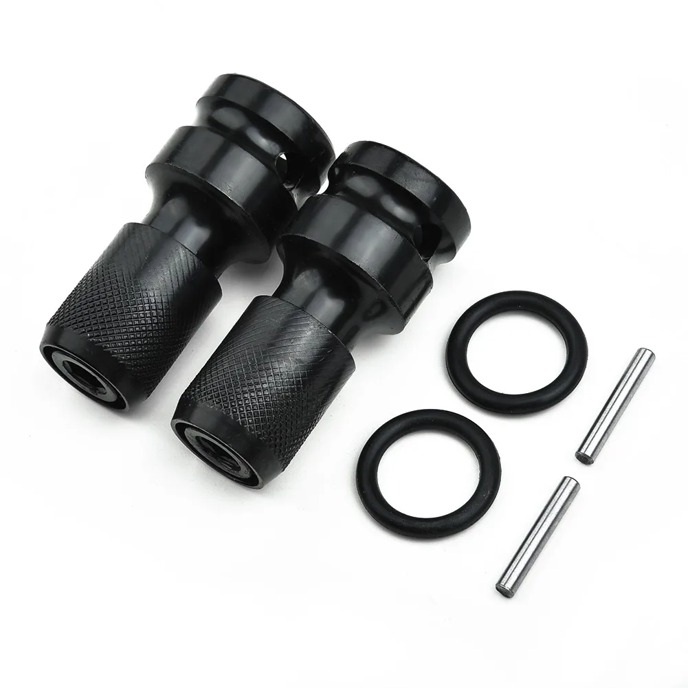 

2 Sets Hex Shank Socket Converter 1/2'' Square To 1/4'' Hex Shank Socket Adapter Quicker Release Converter For Impact Wrench
