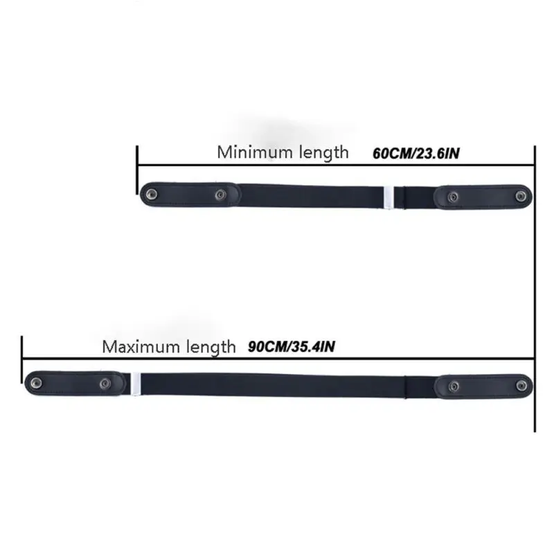 

Women's Buckle-Free Elastic Belts Invisible Belt for Jeans No Bulge Hassle Band Fashion Casual Adjustable Button Canvas Belt