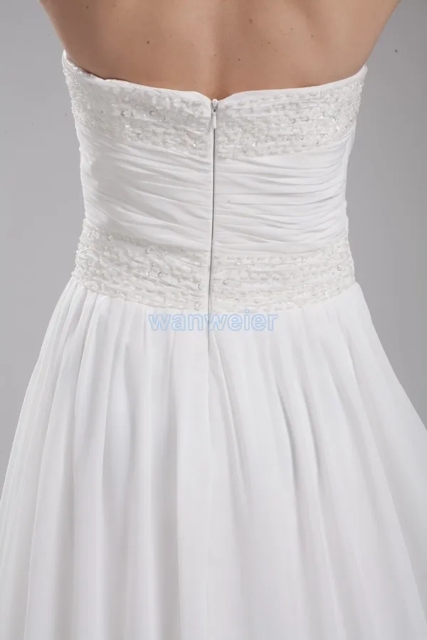 

2016 Chiffon Floor-length Wedding Party Dress New Fashion Hot Seller Custom White/ivory Actual Designer Beading Bridesmaid Dress