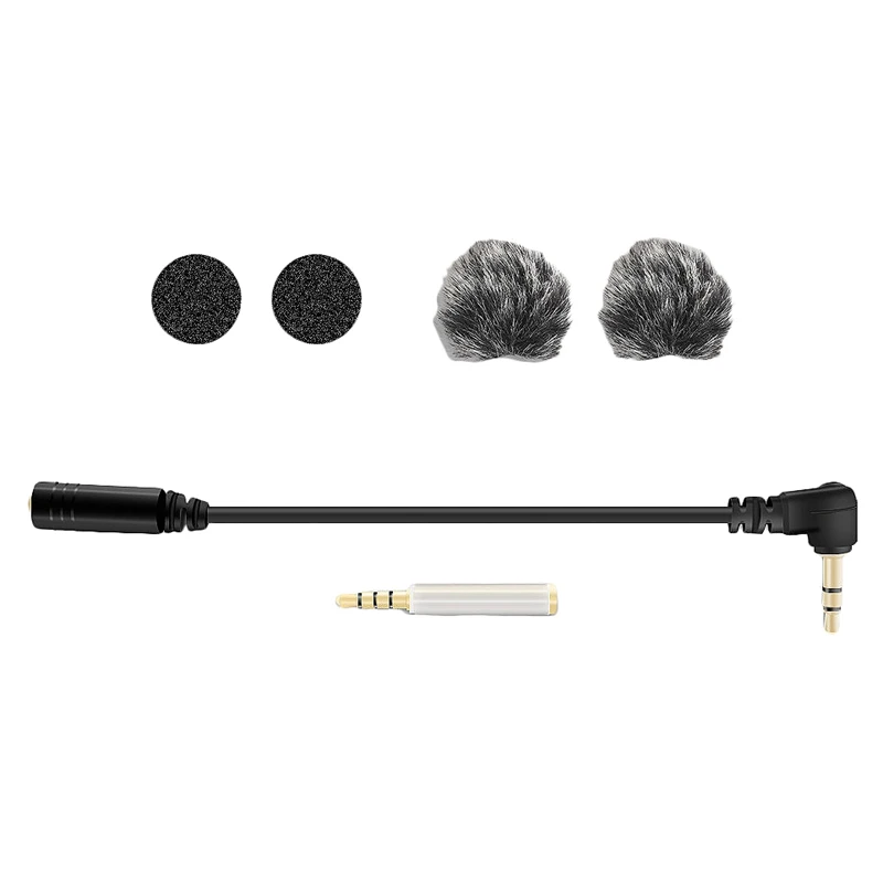 Top Deals for DJI Osmo Pocket Gimbal Clip-On Lavalier microphone 3.5mm Adapter Cable External Mini TRS Plug Line Po | Электроника