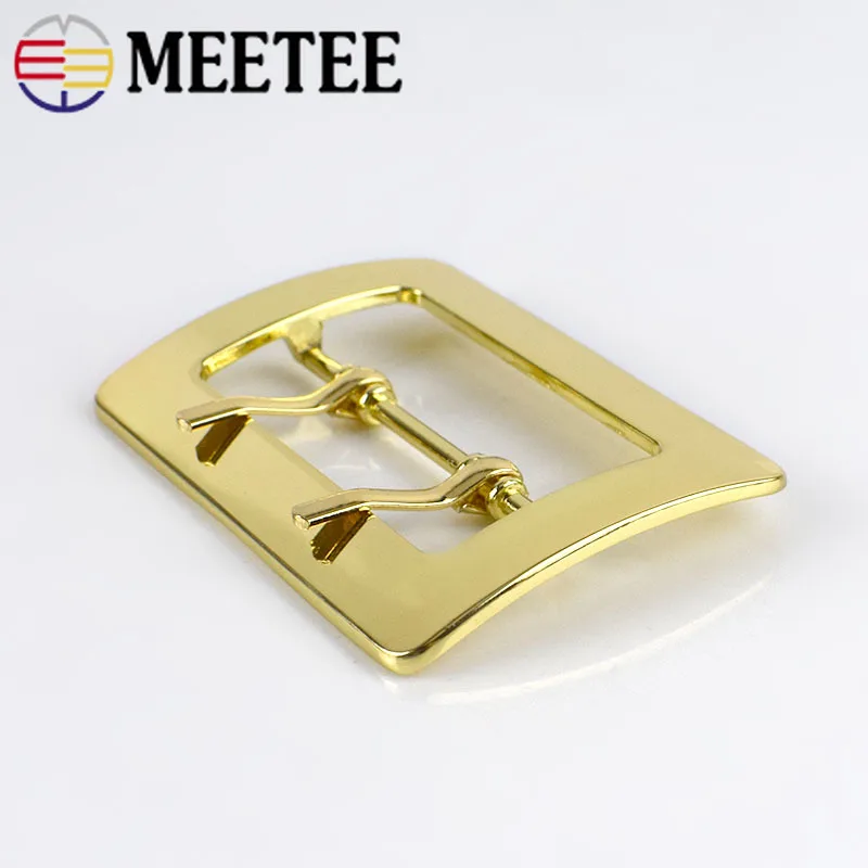 Meetee 2/4/10 шт. 50 мм металлический с двойной пряжкой пальто Декор пряжки ремня DIY