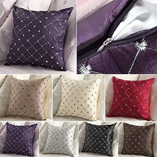 HobbyLane чехлы на диван-кровать для дома Декор разноцветные пледы Подушка Чехол квадратная подушка крышка серебристо-серый