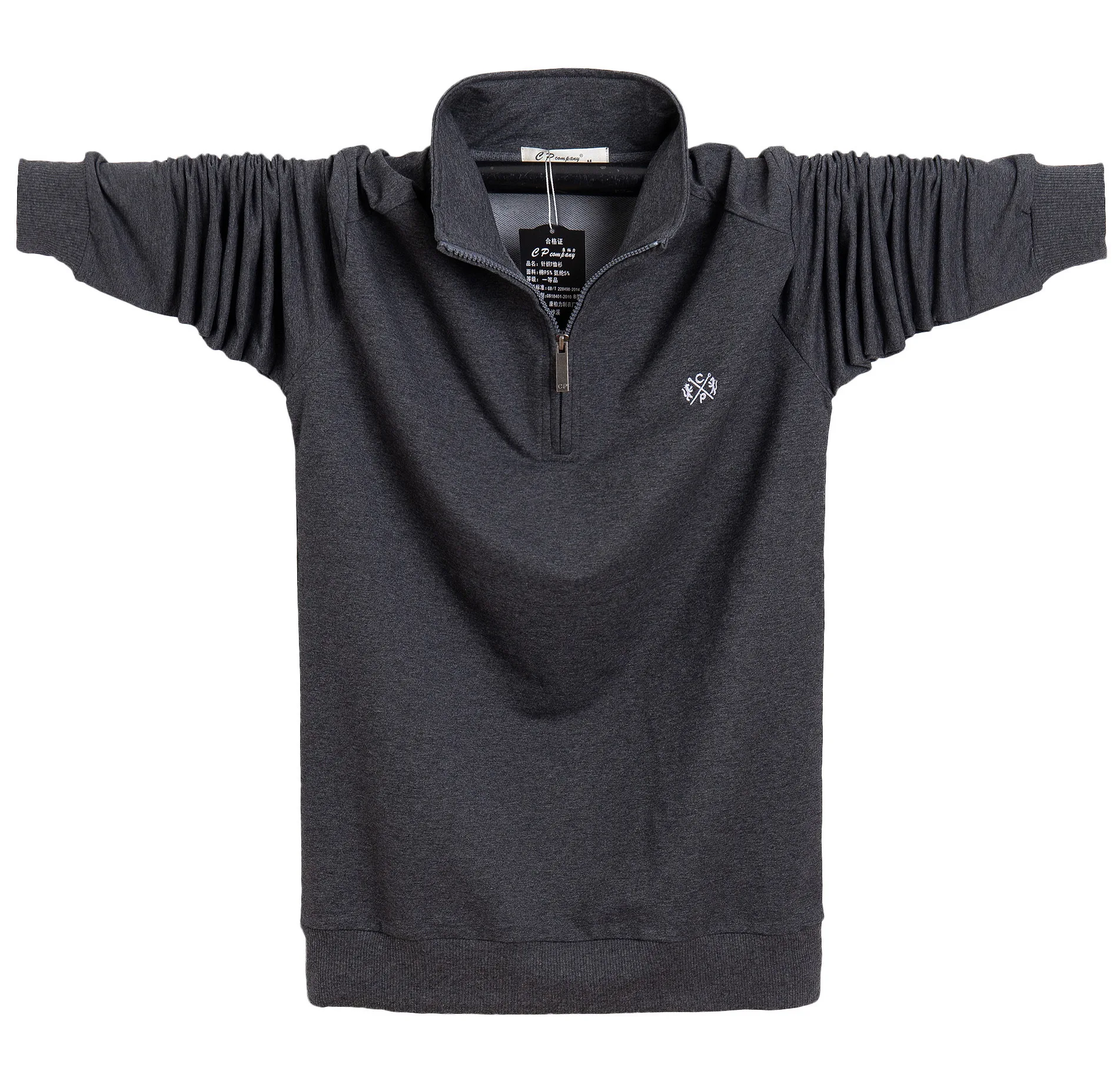 Мужская осенне зимняя длинная футболка с вышивкой дизайнерская 2020 большого