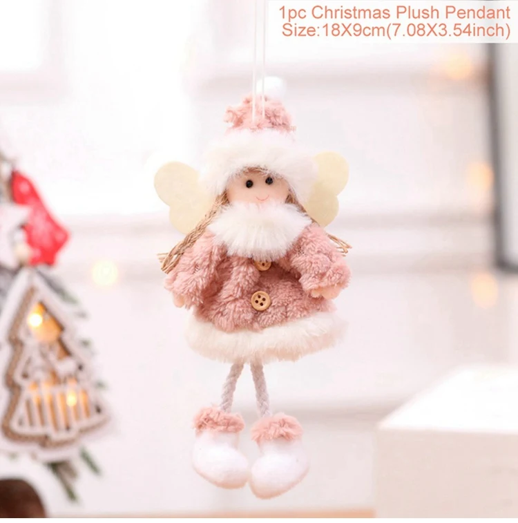 angel doll 35 FENGRISE, Рождественское украшение, Рождественская кукла, украшения,, ангел, кукла, Рождественская елка, подвеска, новогодний, Декор, Рождество - Цвет: angel doll 35
