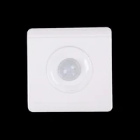 adjustable infrared ir body motion sensor switch wall mount control light automatic light on off switch white