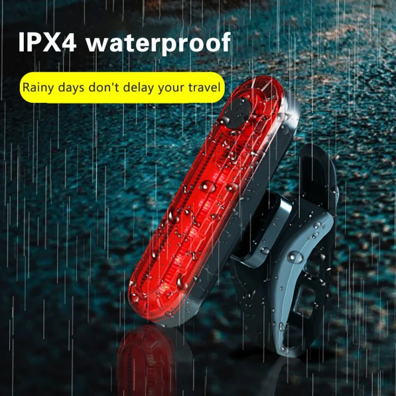 

Bike Taillight Waterproof Riding Rear Light Led Usb Chargeable Mountain Bike Cycling Light Tail-lamp Bicycle Light