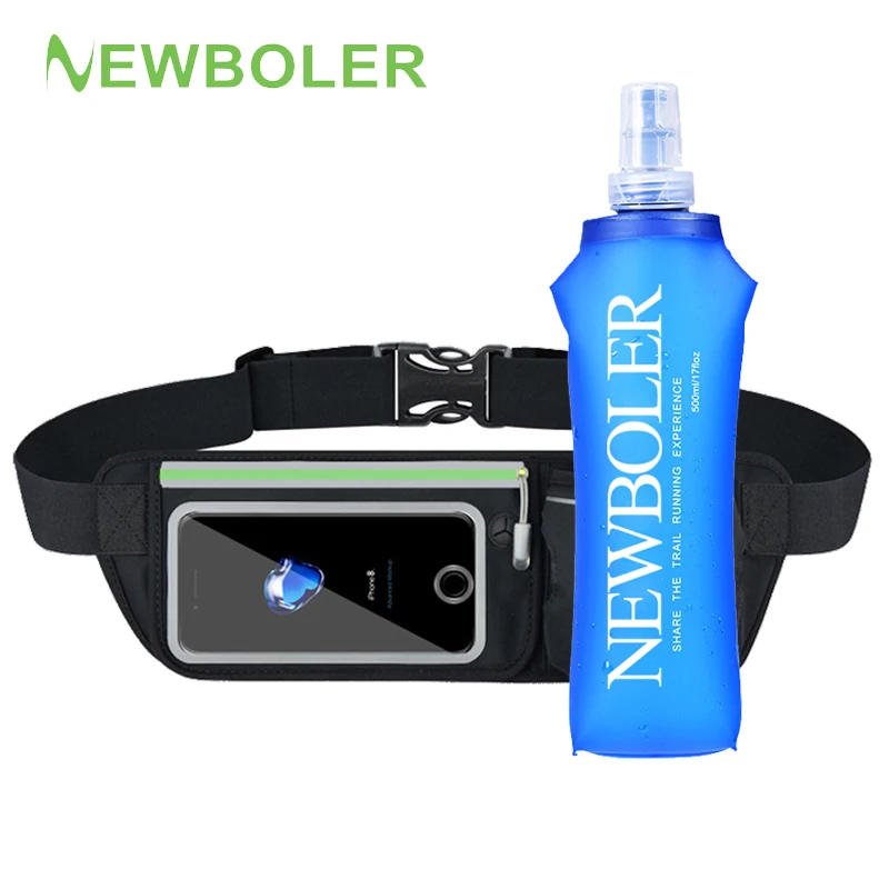Поясная Сумка для бега мягкая фляжка держатель телефона с разблокировкой по