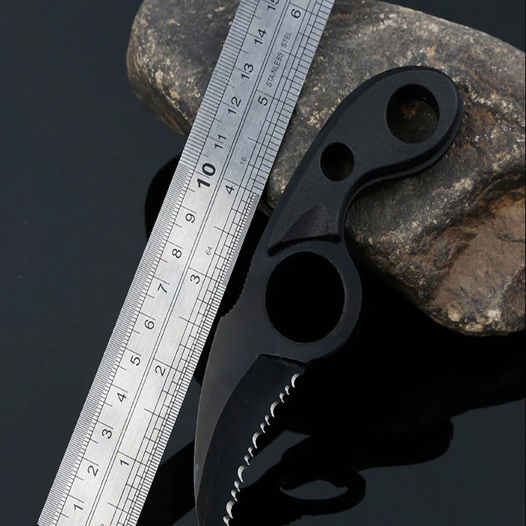 Уличный нож для защиты коготь цельный зуб лезвие резки пилочка спасательный