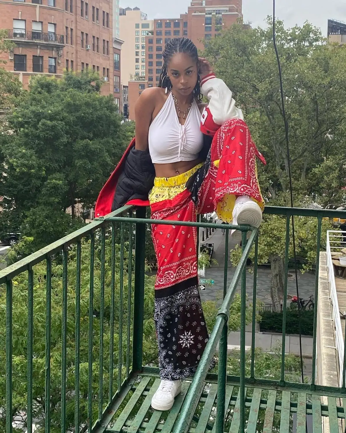 

Colorful Printed Vintage Casual Trousers Women High Waist Straight Pants Trendy Chic Dance K-Pop Leggings Streetwear Wholesale