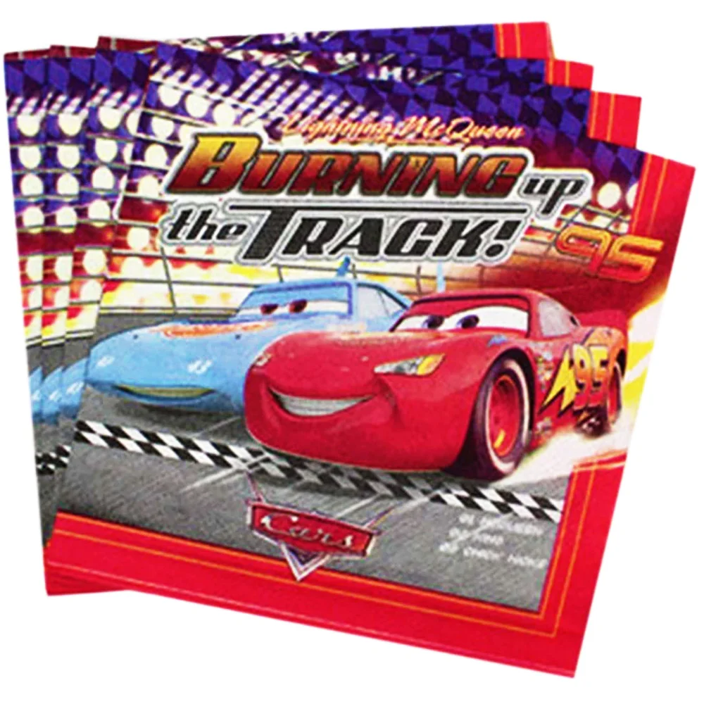 Диснеевские тачки Молния Маккуин искусственные украшения одноразовая бумажная