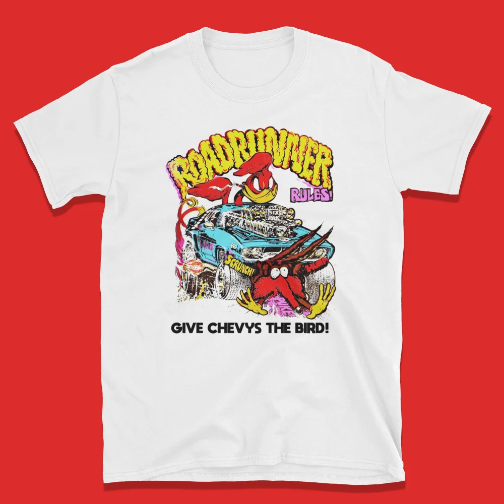 Футболка ROADRUNNER RULES с коротким рукавом Vintage Mopar 1970-е годы машинки. L @ K! | Мужская