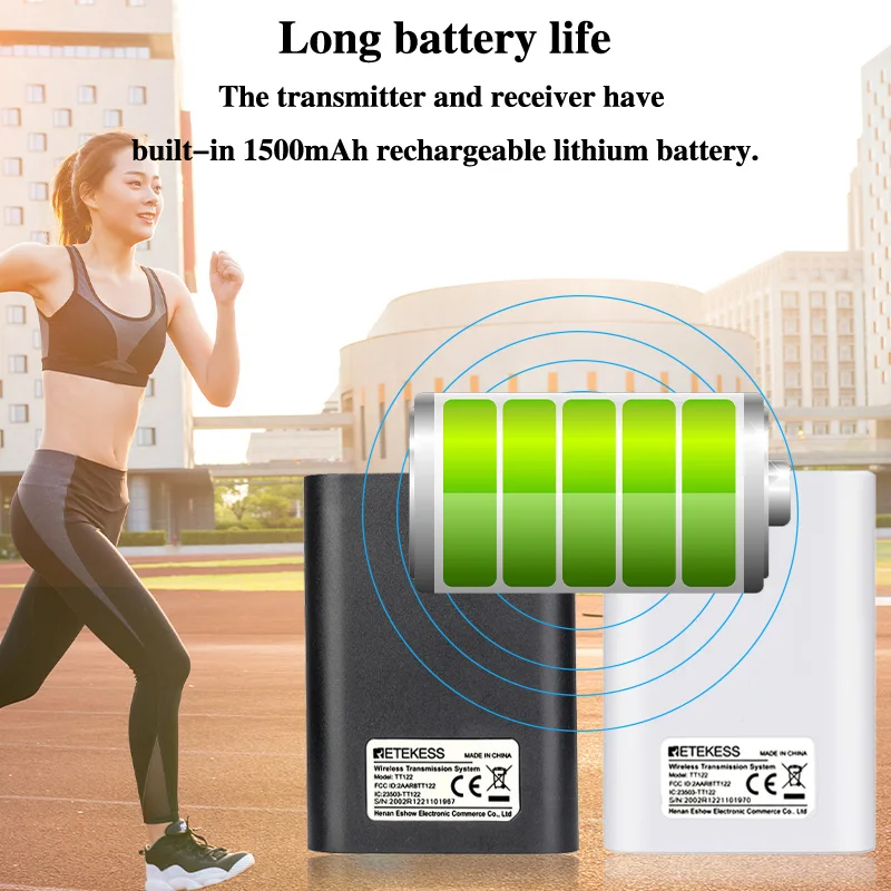 

RETEKESS TT122 Audio Guide Tour Guide System Wireless Transmitter+15 Receiver+ Charger Base for Church Meeting Factory Training