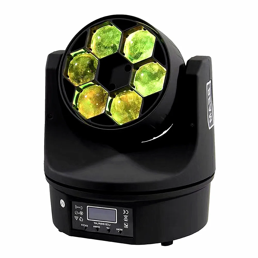 

LED 6x15w Beam Wash Light Bee Eye Moving Head RGBW 4in1 LED Quad Dj Light 10/15CH Dmx Fast Shipping