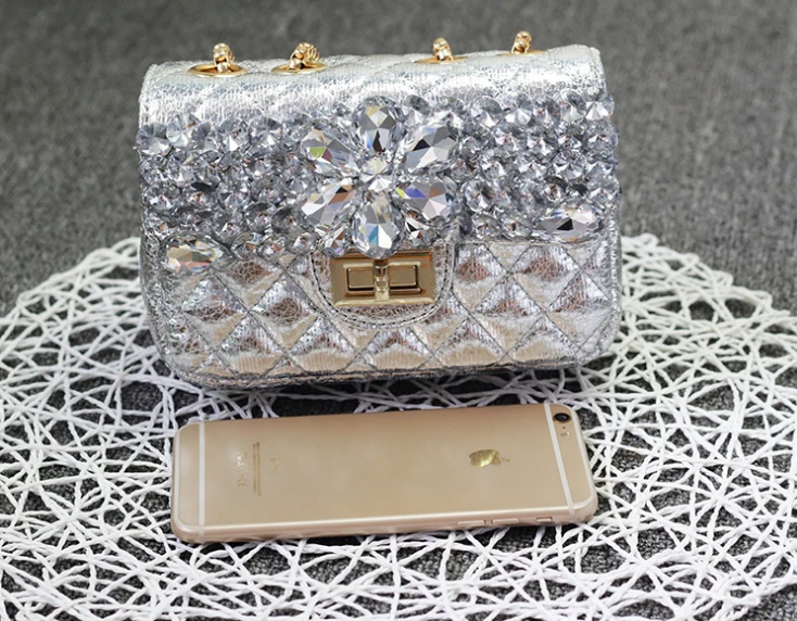 

2021 new Designer Bags Famous brand Woman Clutch Promotional Ladies Leather Handbags Women Messenger Bags Chain diamonds Bag