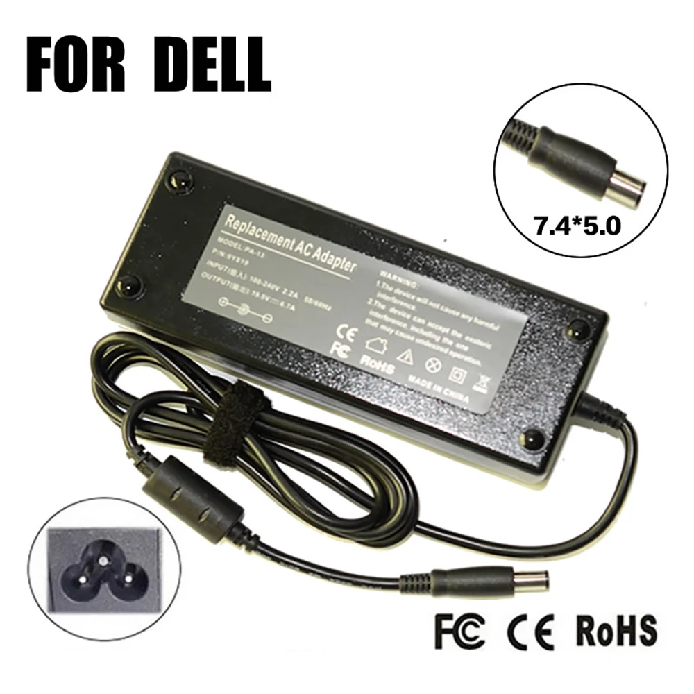 

19.5V 6.7A 7.4*5.0MM 130W Replacement For Dell 9Y819 W1828 D1078 TC887 X7329 K5294 310-4180 310-6580 AC Adapter Power Charger