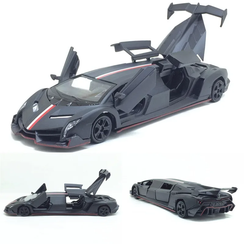 Расширенная спортивная машина Lamborghini четырехдверная модель автомобиля из сплава