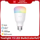 Умная Светодиодная лампа Yeelight 1S1SE E27 6 Вт RGB, беспроводное Голосовое управление, цветсветильник ПА 100-240 В, поддержка Mi home, Google Home