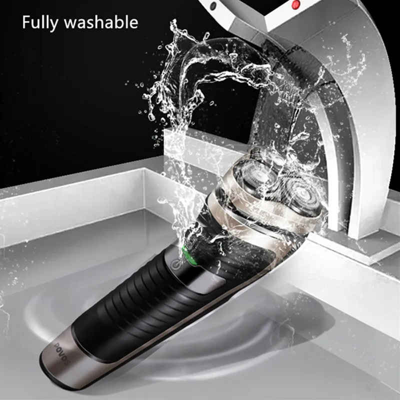 Electric shaver for men Washable Rechargeable Hair Beard shaving machine three blade Razor Electric shavers USB Charge
