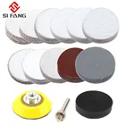 50 мм 75 мм шлифовальный диск шлифовальные диски 1 дюйм 2 дюйма 80-3000Grit бумага + 2 дюйма абразивные полировальные пластины + 14 дюйма хвостовик + губчатый коврик