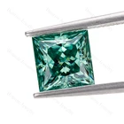 Зеленый блестящее платье принцессы 0,5-6CT свободные Муассанит VVS1 ювелирных изделий Гра синтетический драгоценный камень фабричная поставка 9,25 по шкале Мооса в наличии