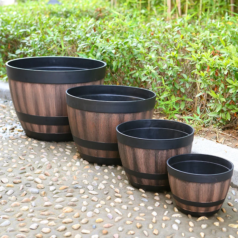 Простой Цветочный горшок в скандинавском стиле круглый большой винтажный стиль