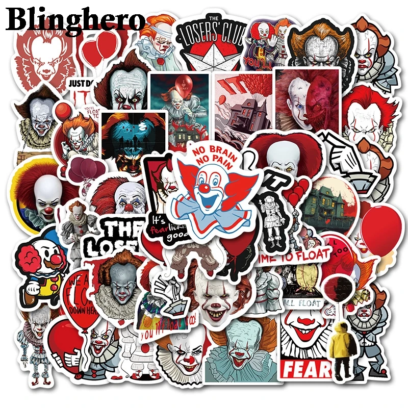 CA656 50 шт./компл. страшная наклейка Водонепроницаемый скейтборд Чемодан Ноутбук