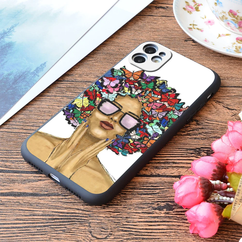 

For iPhone Butterfro Print Soft Matt Apple iPhone Case