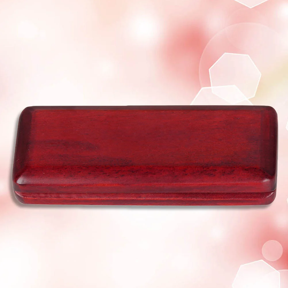 

Wood Oboe Saxophone Reed Case Box Holder Protect Against Moisture (Marroon)