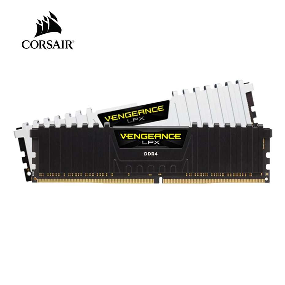 Оперативная память CORSAIR VENGEANCE LPX для ПК, ОЗУ для настольного компьютера, DDR4, 8 ГБ, 16 ГБ, 32 ГБ, 2400 МГц, 3000 МГц, s, 8 ГБ, 16 ГБ, DIMM, черный, белый