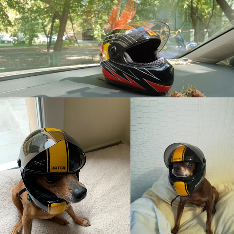 SMARTPET Щенок Кот шапка, шлемы крутые модные уличные кепки с мотоциклами реквизит для фотосессии для защиты аксессуары для мелких домашних животных