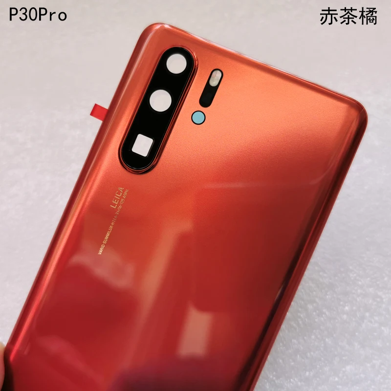 Для huawei P30 Pro задняя крышка батарейного отсека стеклянная задняя крышка корпуса дверная камера стеклянная рамка объектива Запасные части для ремонта