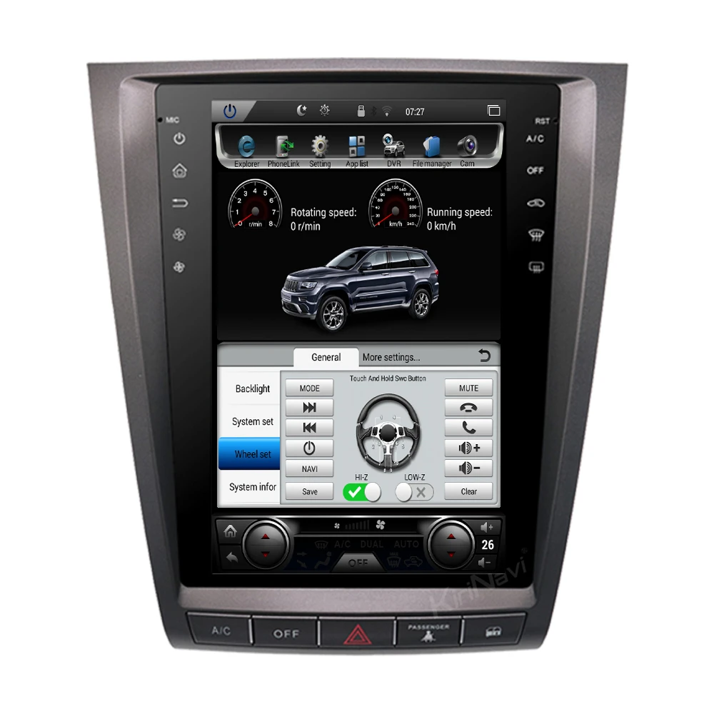 Вертикальный экран KiriNavi в стиле Tesla 1 Din Android 9 0 Авторадио для Lexus GS GS300 GS460 GS350