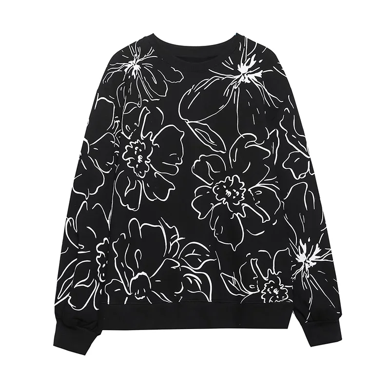 

Женский винтажный свитшот с длинным рукавом и круглым вырезом