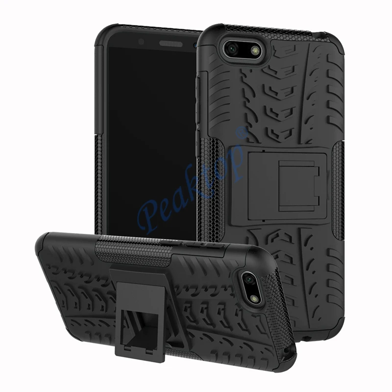 

Армированные чехлы для телефонов Huawei Y5 2018, Honor 7 S, чехол для Honor 7S, 7 S, прочный силиконовый чехол-бампер с подставкой для Huawei Y5 Prime 2018, чехол