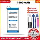 Аккумулятор LOSONCOER HZ40 4100 мА  ч, подходит для Motorola MOTO Z2 Play XT1710-06 08 09 11 XT1710 HZ40
