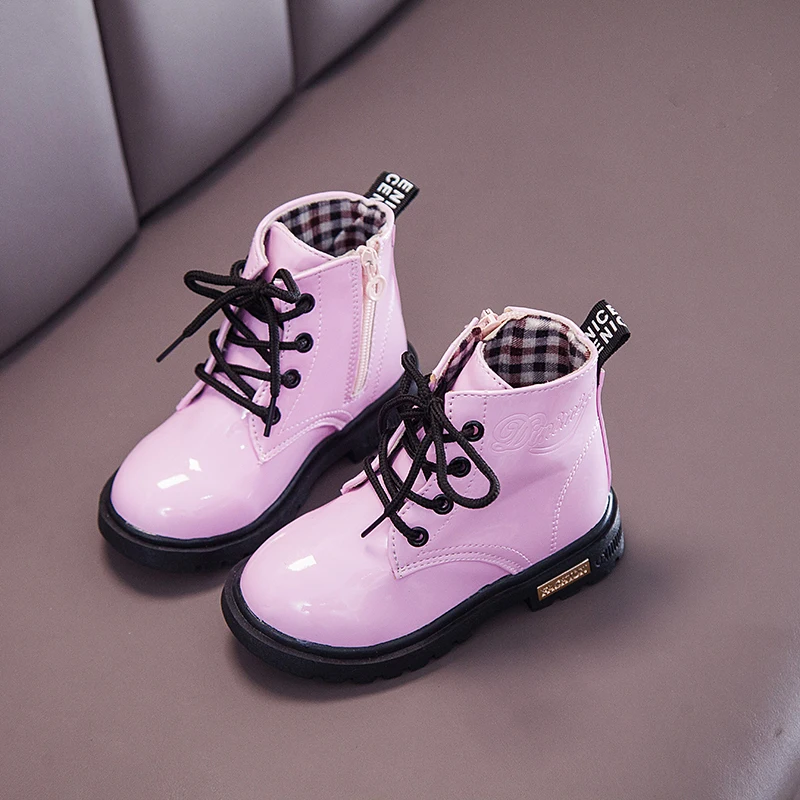 Новые осенние детские модные ботинки martin для мальчиков и девочек удобная мягкая