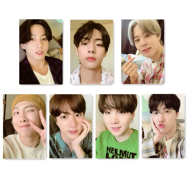 

7 шт./компл. Kpop Bangtan Boys Lomo Card новый альбом BE Self Made Paper Card JUNG KOOK SUGA RM JK JIMIN JIN JHOPE Fans supсваи