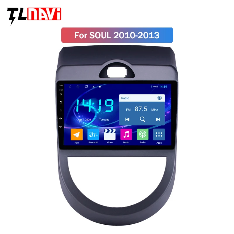 Автомагнитола 4 Гб + 64 ГБ Android 10 GPS мультимедийный плеер для 2010 2011 2012 2013 Kia Soul