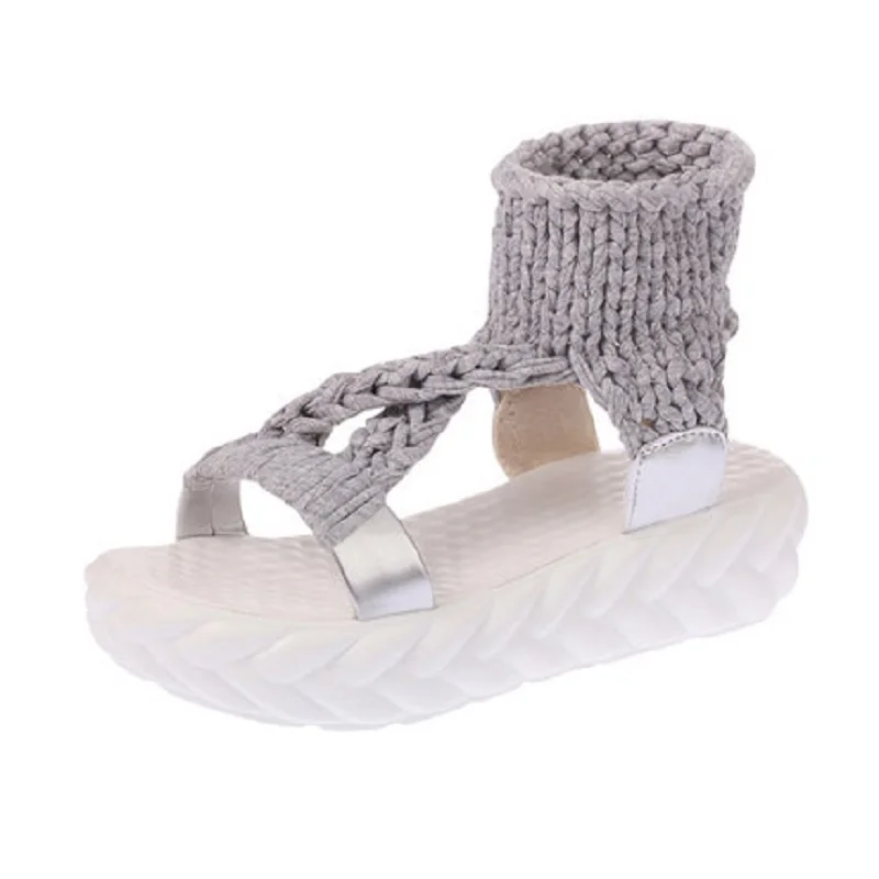 

Новинка; Женские босоножки; Сезон лето; Модные удобные Босоножки с открытым носком; Женские босоножки в Корейском стиле на толстой подошве