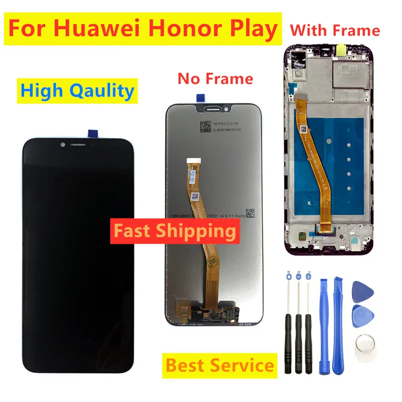 ЖК дисплей в сборе с рамкой для Huawei Honor Play|Экраны мобильных телефонов| |