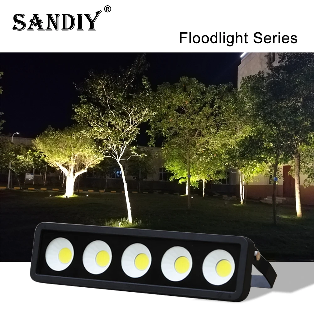 

SANDIY Flood Light 100W 200W Outdoor Lighting Spotlight for Garden Square Villa House Building Exterior Wall Lamp AC110V 220V